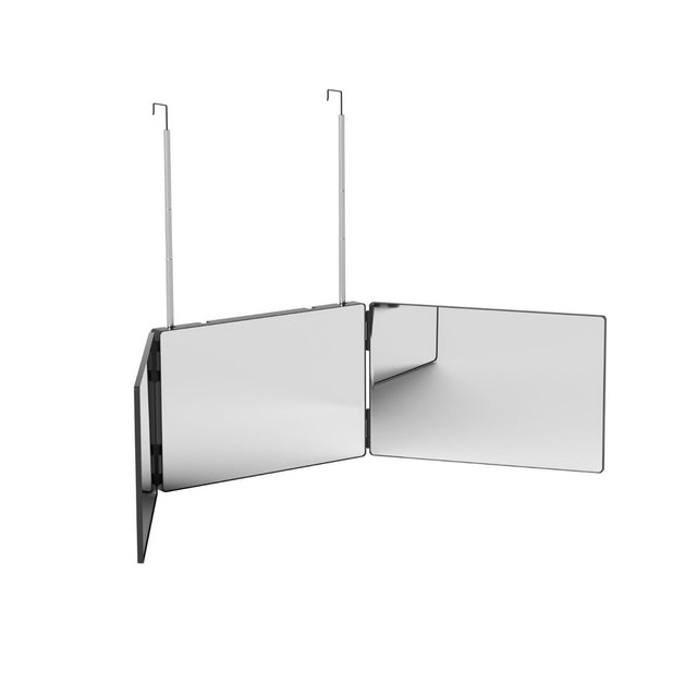 Embellir Trifold Mirror Makeup 3 Way Telescoping Hook Hair Cutting Styling