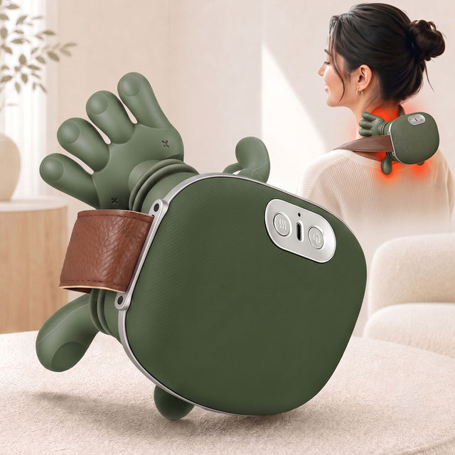 Livemor Electric Neck Massager with Heat for Shoulder,Back - K-MASSAGER-B-N7-GN