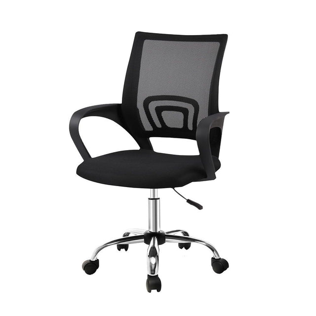 Artiss Mesh Office Chair Mid Back Black - Model 2004