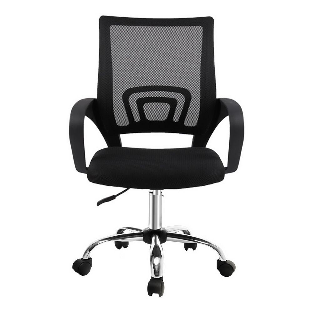 Artiss Mesh Office Chair Mid Back Black - OCHAIR-G-2004-BK