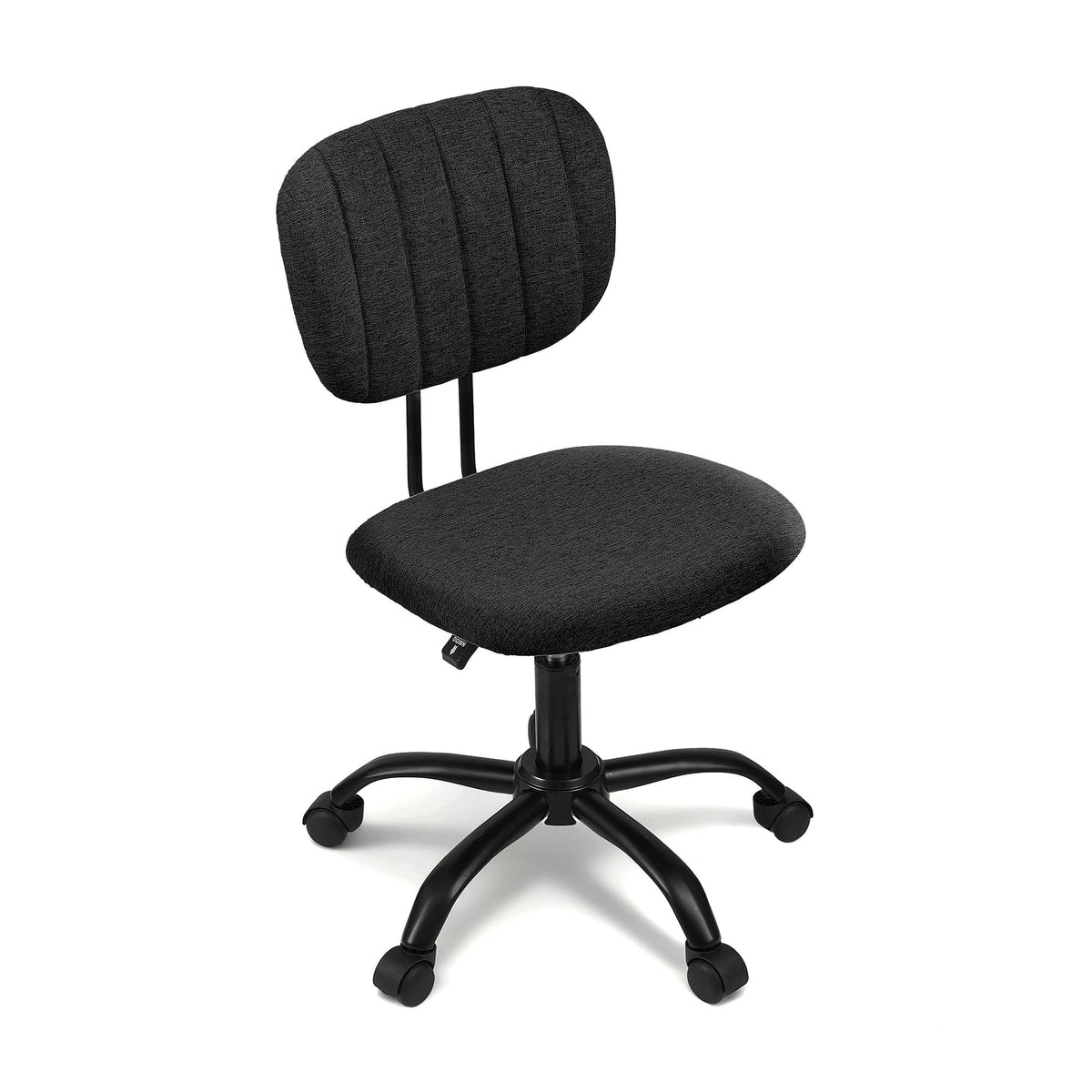Artiss Armless Office Chair with Wheels, Ergonomic 360° - OCHAIR-M-1142-BK