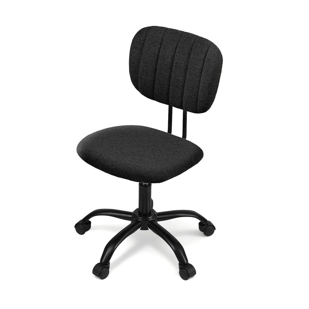 Artiss Armless Office Chair with Wheels, Ergonomic 360° - OCHAIR-M-1142-BK