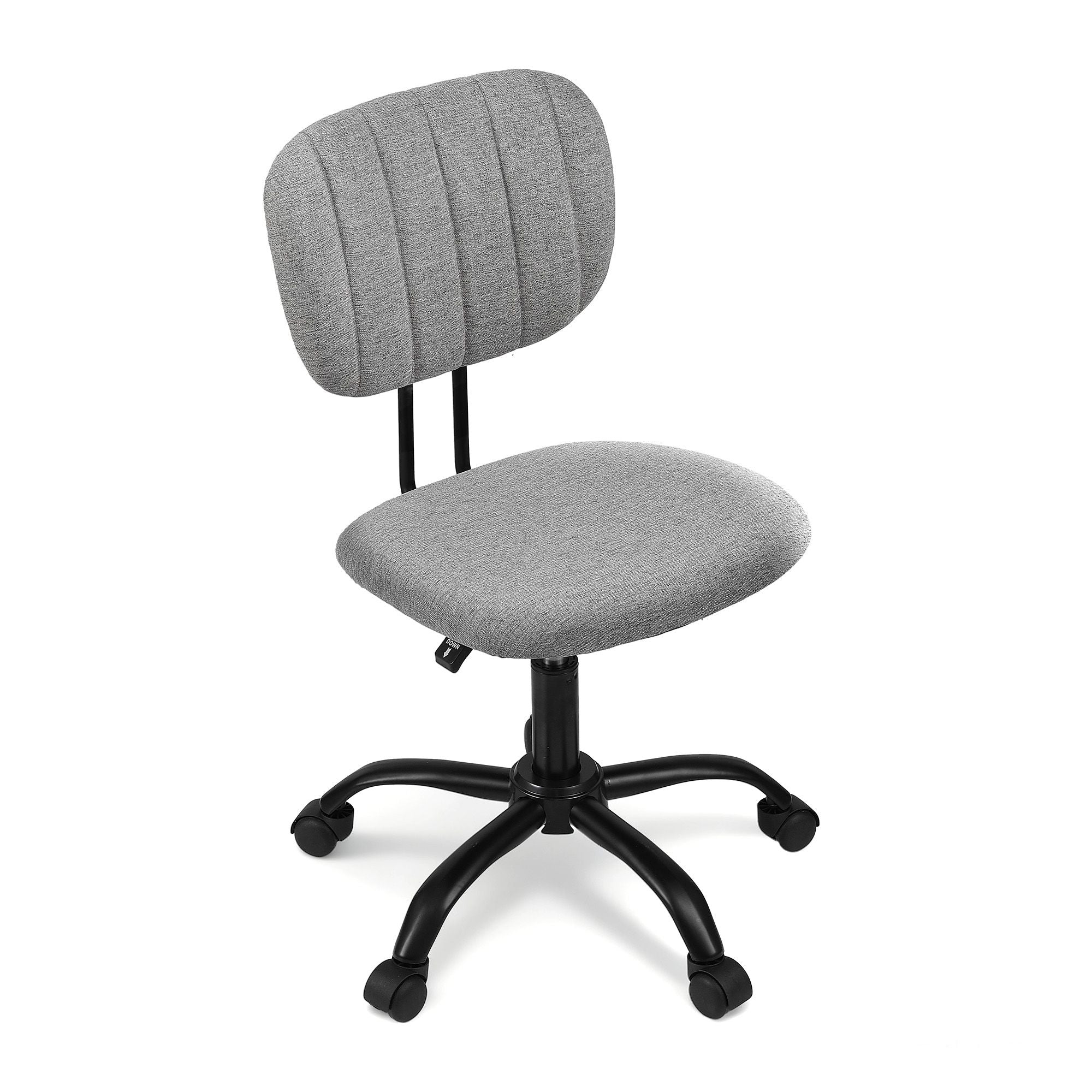 Artiss Armless Office Chair with Wheels, Ergonomic 360° - OCHAIR-M-1142-GY