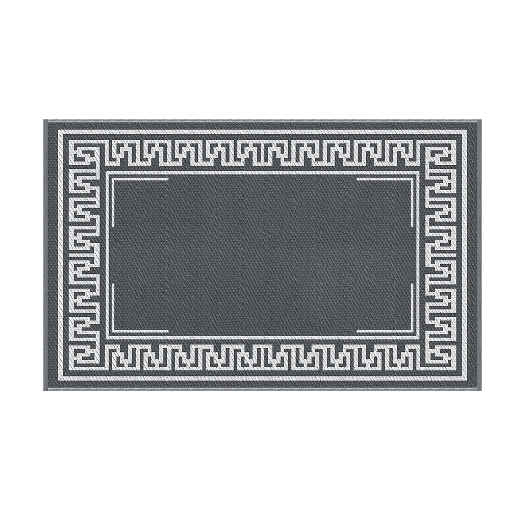 Gardeon Outdoor Rugs 152x244cm Large Carpet Reversible - OR-5X8FT-FRAME-GY