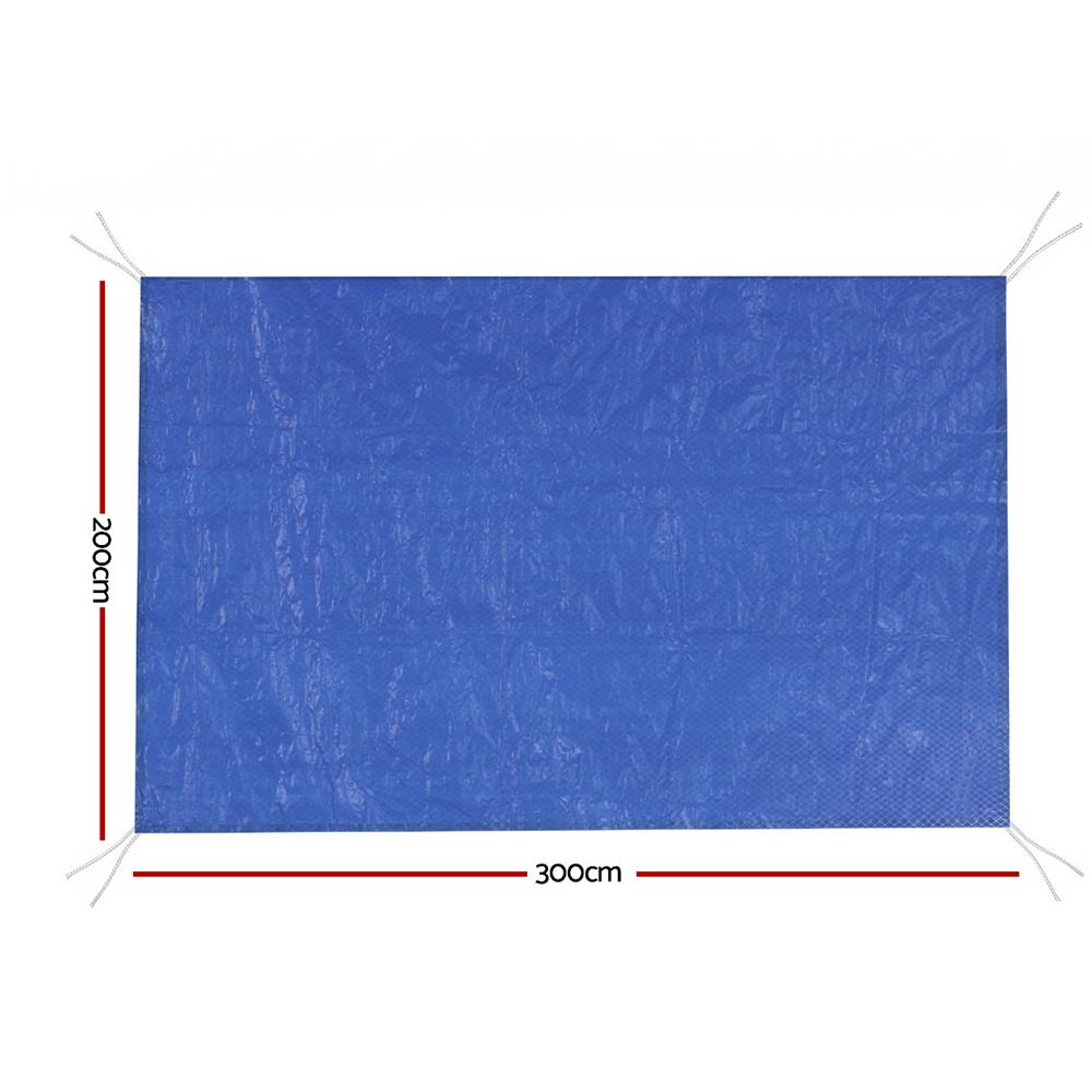 Aqua Buddy Pool Cover 3x2m Above-ground Swimming Pool Blanket Blue