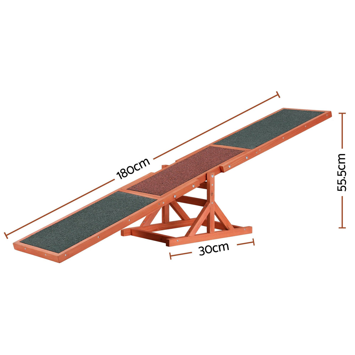 i.Pet Dog Agility Equipment Pet Seesaw Obedience Training - PET-AGILITY-180-BR