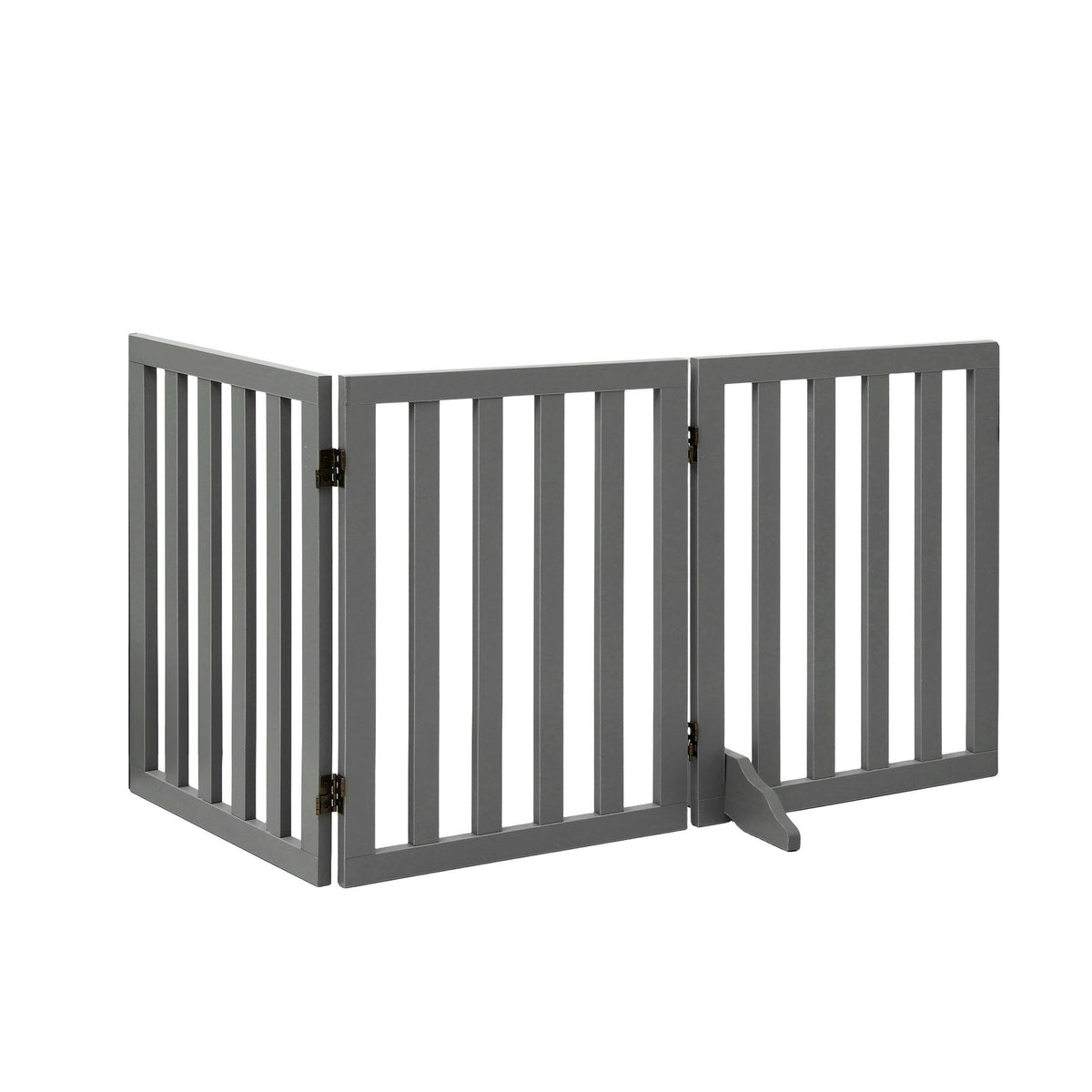 i.Pet Dog Gate Playpen Enclosure 3 Panels Pet Door Fence Wooden Play Pen Stair
