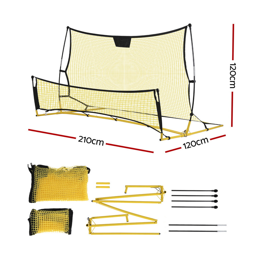 Everfit 2.1m Football Soccer Net Portable Goal Net Rebounder - PN-S015-XL-YE