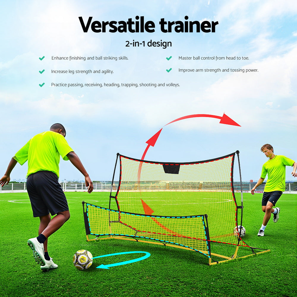 Everfit 2.1m Football Soccer Net Portable Goal Net Rebounder - PN-S015-XL-YE