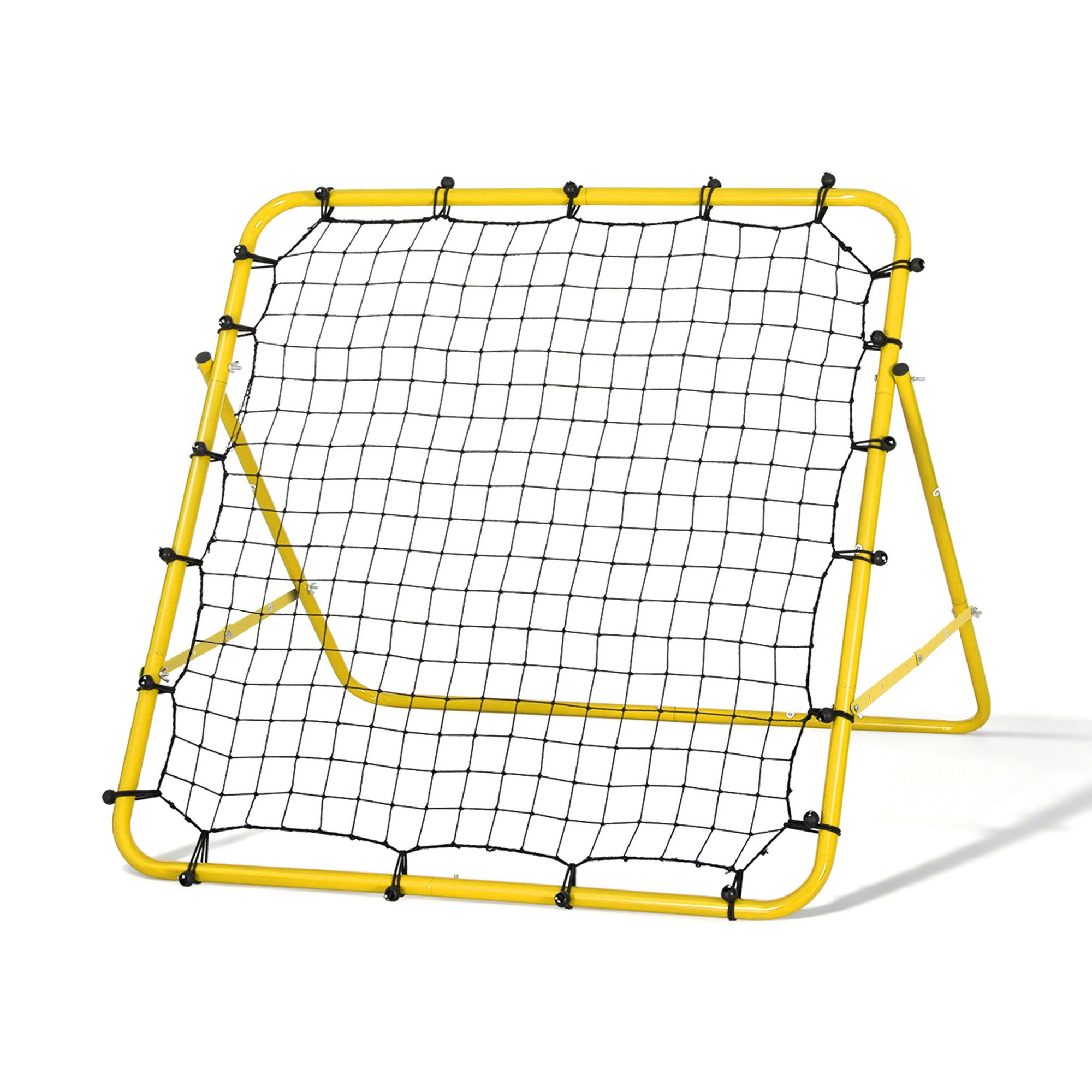 Everfit Baseball Soccer Net Rebounder Football Goal Net Sports Training Aid Yellow