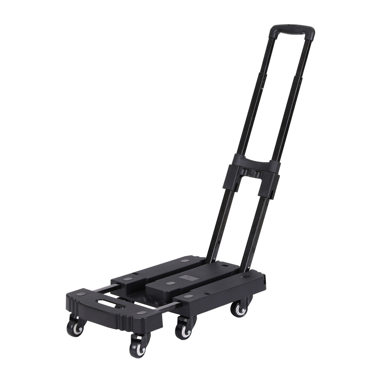 Giantz Folding Hand Truck Platform Trolley Foldable Dolly Cart 200kg Load Black