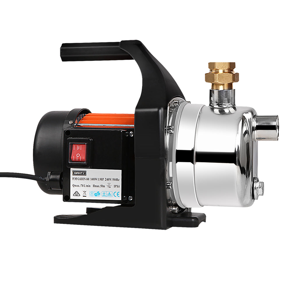 Giantz Garden Water Pump High Pressure 1500W Max. Tank Rain - PUMP-GARDEN-1500
