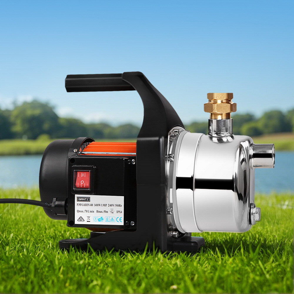Giantz Garden Water Pump High Pressure 1500W Max. Tank Rain - PUMP-GARDEN-1500