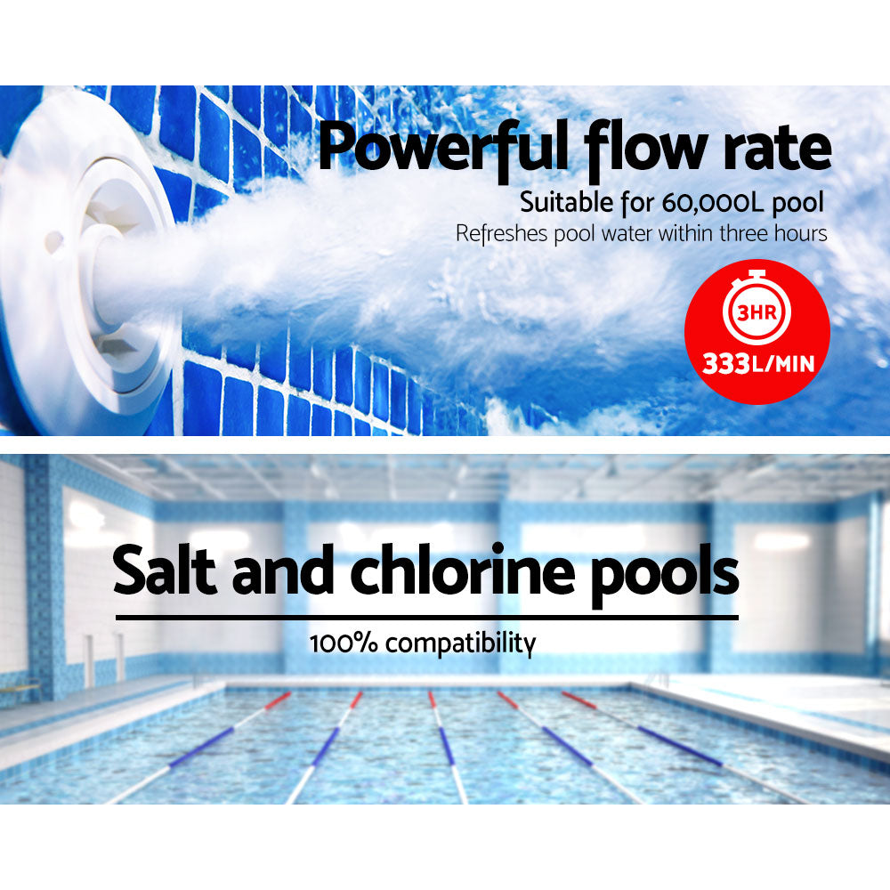 Giantz Pool Pump Swimming Pump Water 1200W Max. 1.6HP Electr - PUMP-POOL-MAX1200