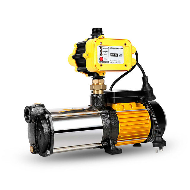 Giantz 2000W 4-Stage Garden Water Pump Irrigation Booster Yellow