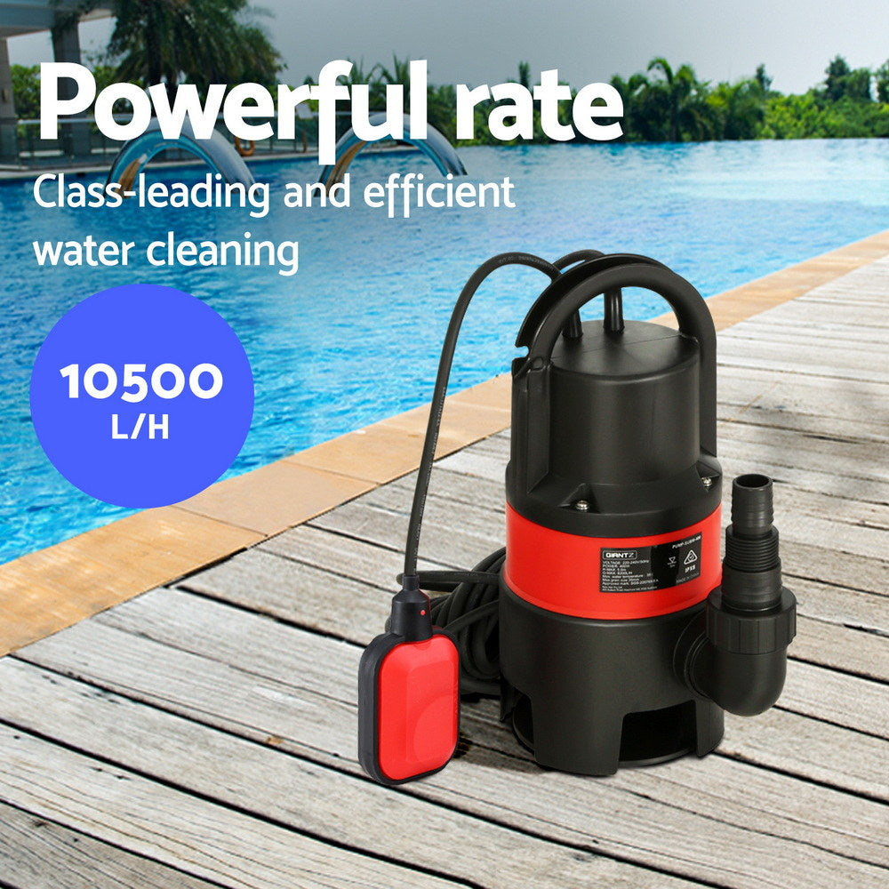 Giantz Garden Submersible Pump 550W Dirty Water Bore Tank Well Steel Sewerage