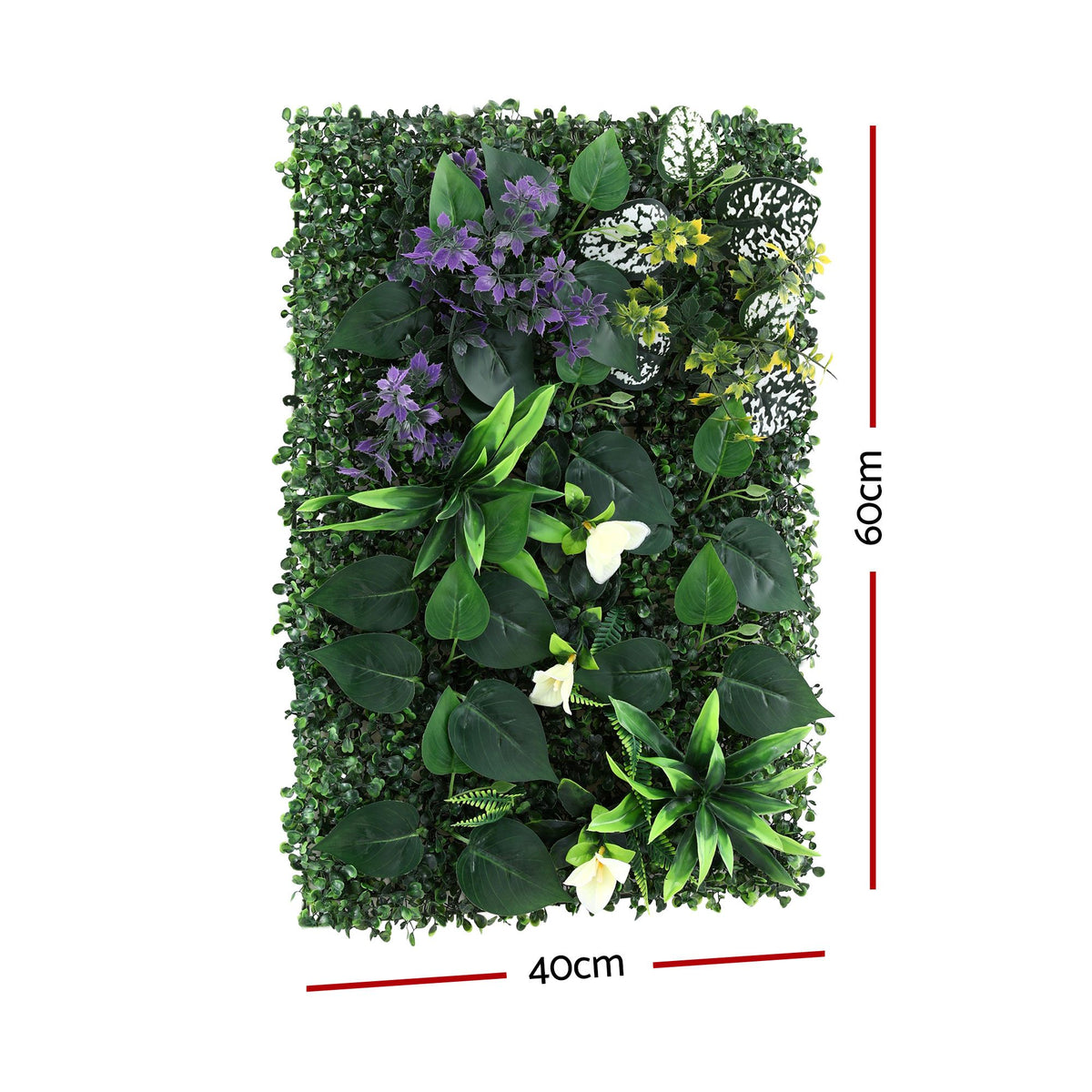 Gardeon 4PCS Artificial Plant Wall Panels 40X60CM Boxwood Panel Hedge Grass Backdrop Backyard Green Decor