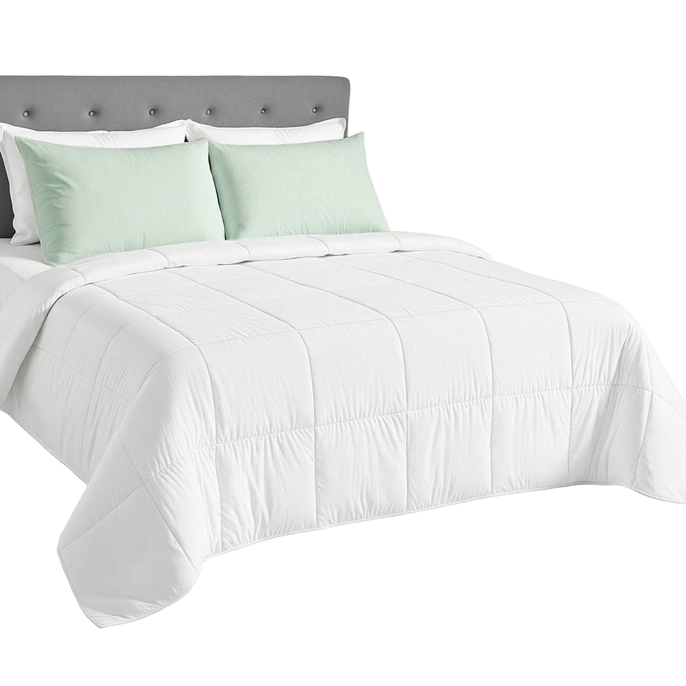 Giselle Bedding 200GSM Bamboo Quilt Summer Quilts All Season Doona Duvet Lightweight Super King