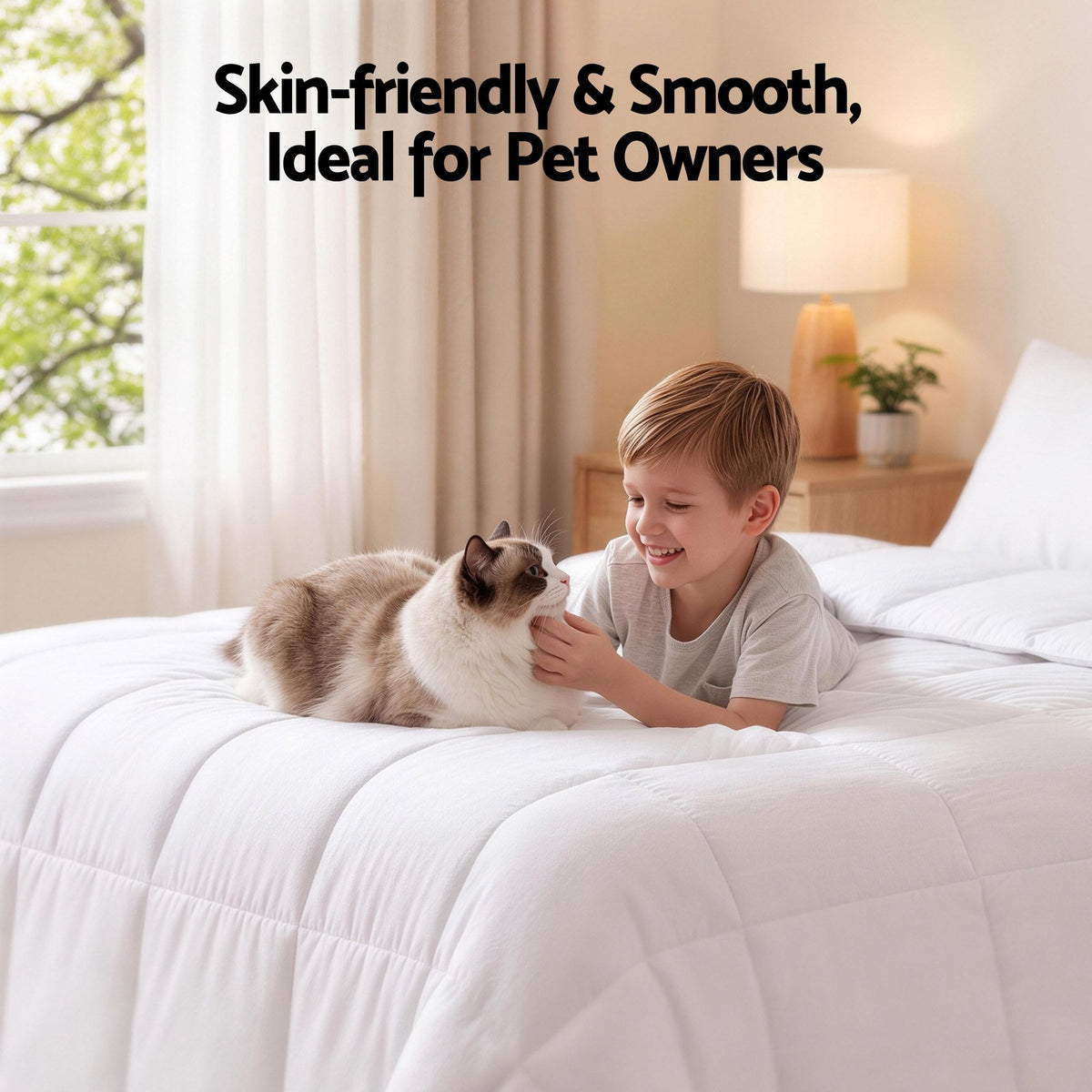 Giselle Bedding Double Quilt, 200GSM Summer Duck Down Feather Doona Insert