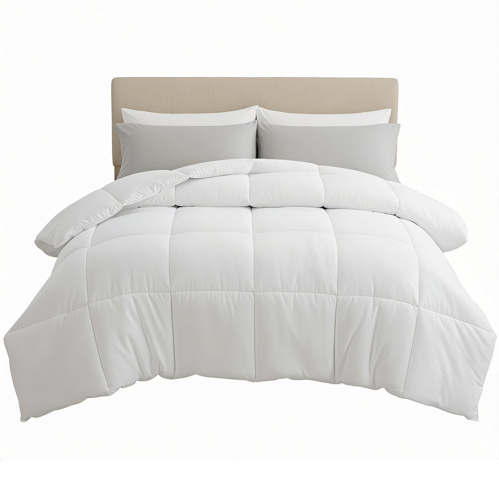 Giselle Bedding Queen Size 400GSM Microfiber Quilt All Season Duvet Quilts Comforter Winter Summer
