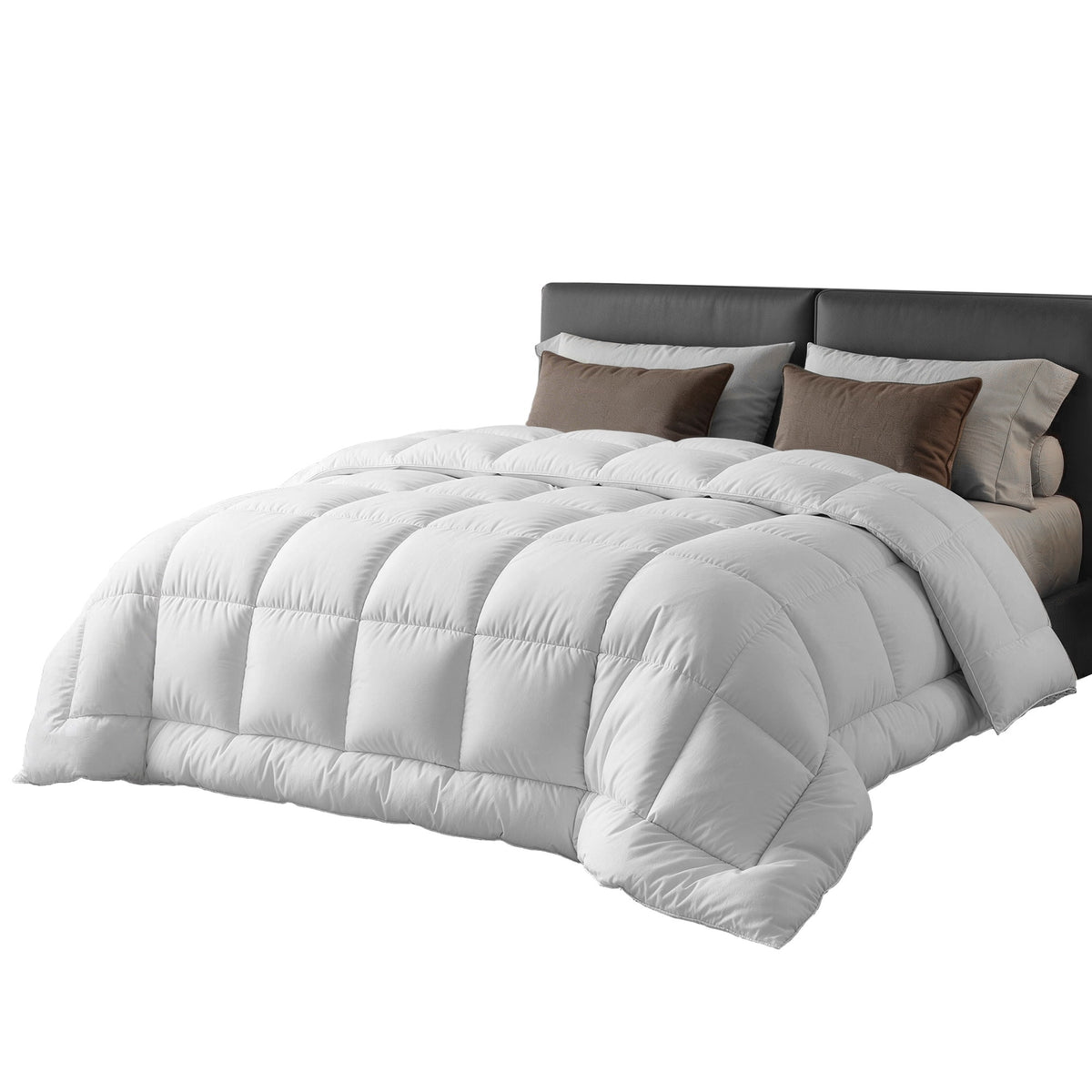 Giselle Bedding Wool Quilt 800GSM Extra Thick Queen Winter - QUILT-WOOL-800-Q