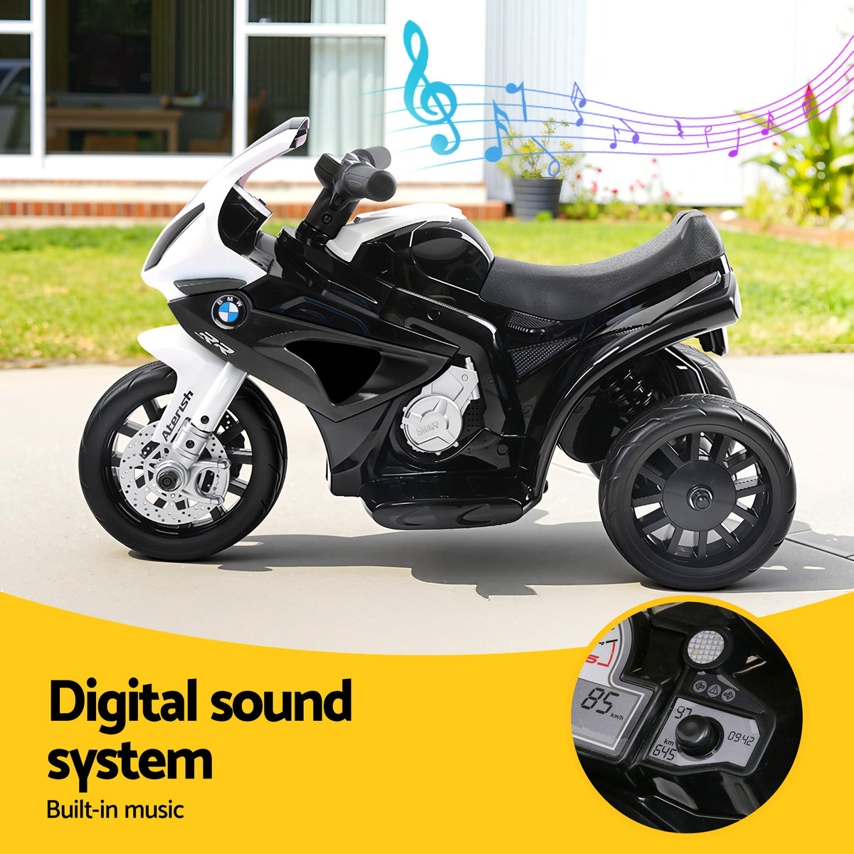 Kids Ride On Car Electric Ride On Cars Motorcycle Motorbike - RCAR-S1000RR-BK