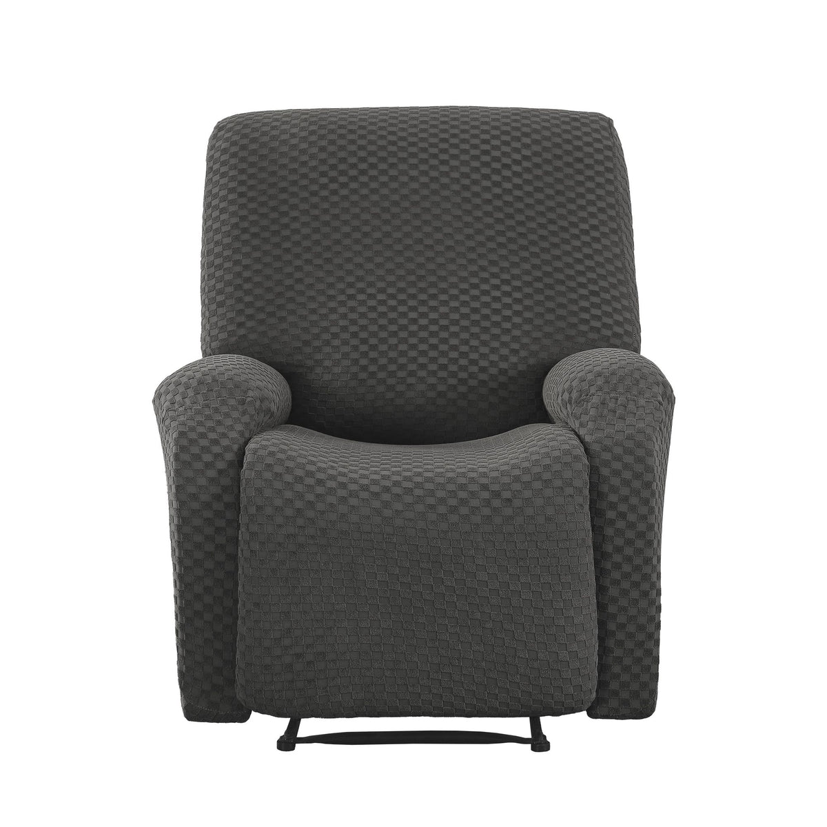 Artiss Recliner Chair Covers with Storage Side Pockets Grey Fabric