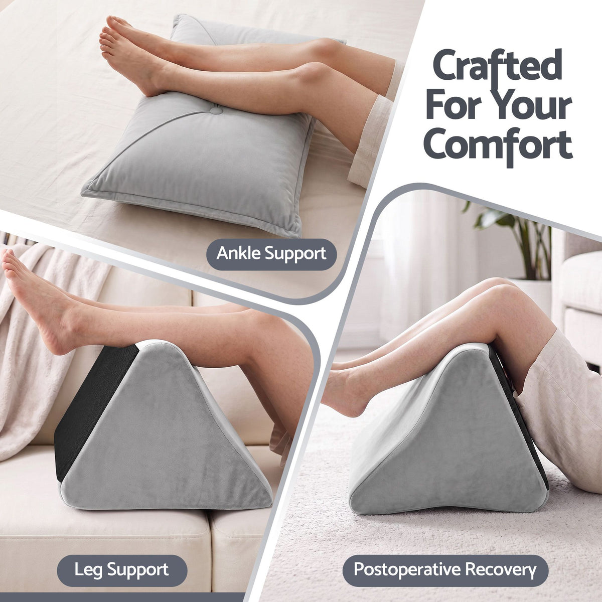 Giselle Bedding Back Pillow for Sitting in Bed, No-Collapse 25D High-Density Base, Ergonomic Lumbar Support Pillow for Gaming, Nursing & Floor Tatami, 90% Shredded Sponge Cushion with Washable Velvet Cover