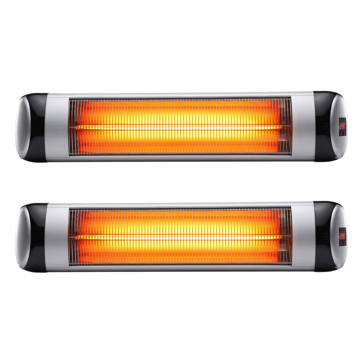 Devanti 2PCS Electric Radiant Strip Heater Outdoor Indoor Patio Infrared Heaters 2000W