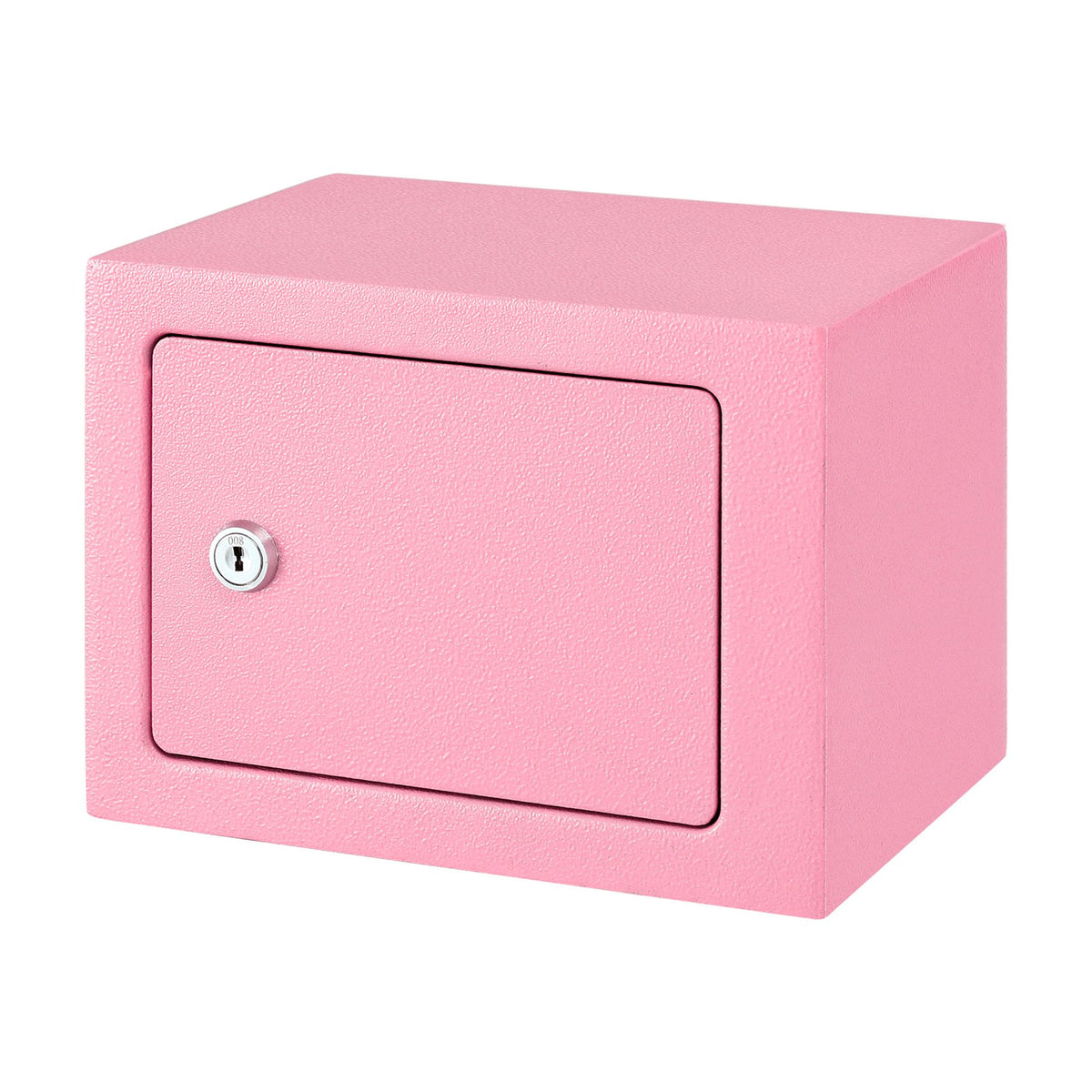 UL-Tech 6.5L Small Safe Box with Key Lock for Cash Mini Home Security Safe Pink
