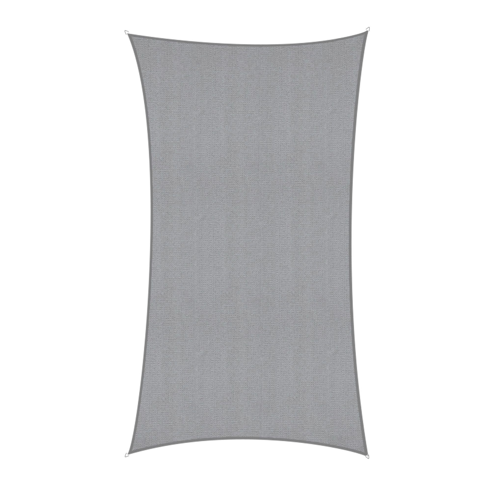 Instahut Sun Shade Sail Cloth 98% UV Block Outdoor Canopy Rectangle 2X5M Grey