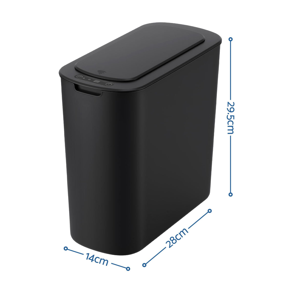 Devanti Automatic Trash Bin 2PCS with Lid 11L Motion Sensor - SB-F-11L-BKX2