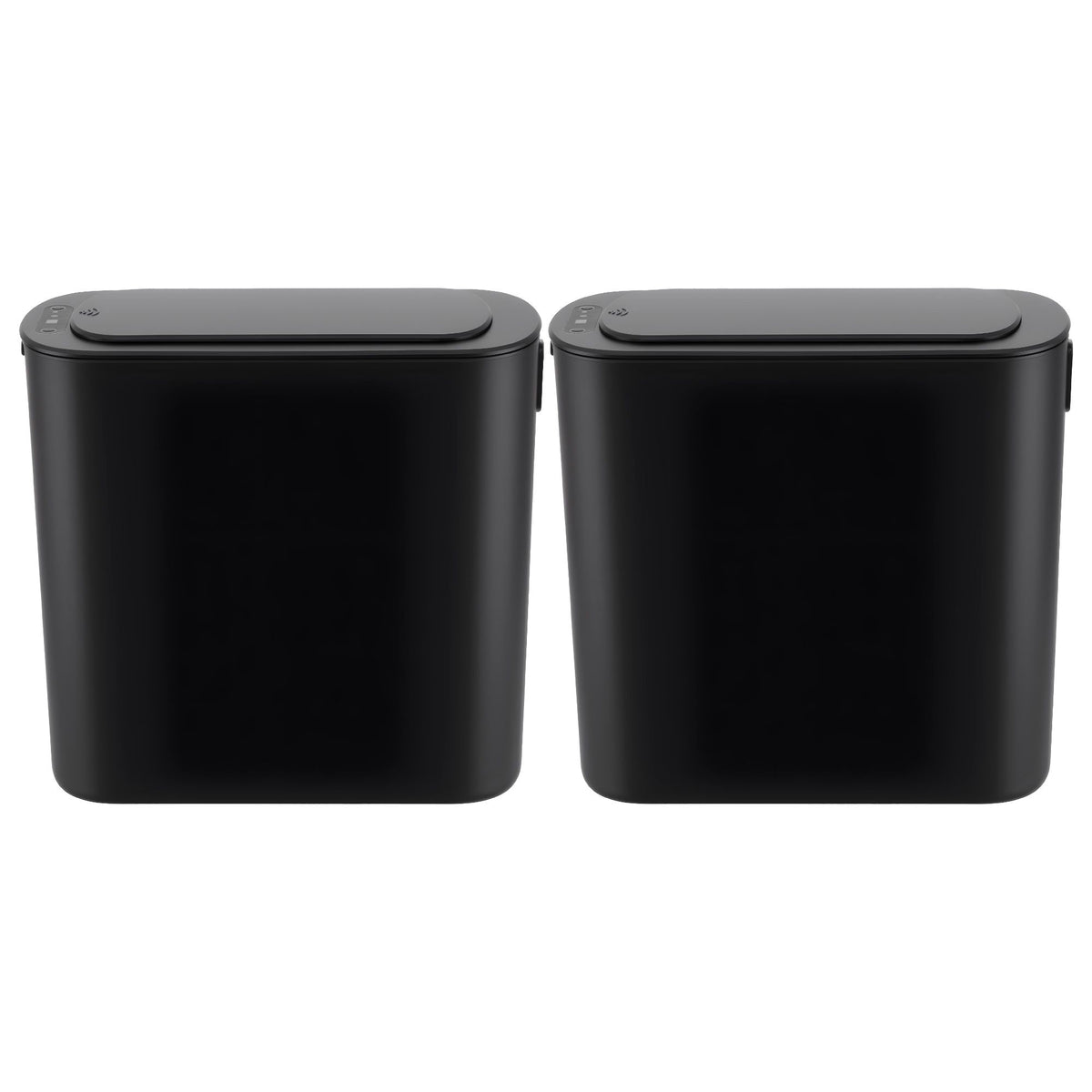 Devanti Automatic Trash Bin 2PCS with Lid 11L Motion Sensor - SB-F-11L-BKX2