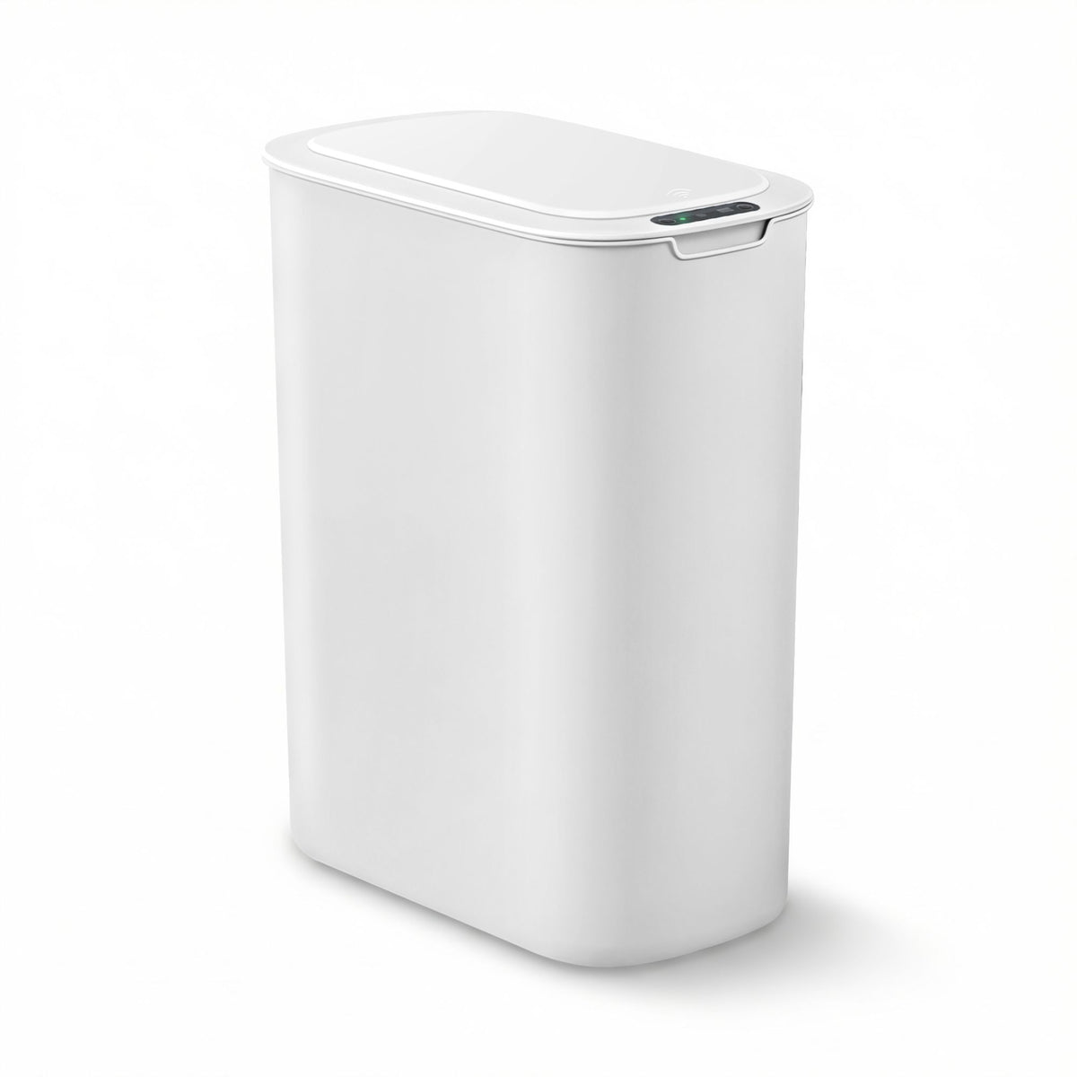Devanti Automatic Trash Bin with Lid 21L Motion Sensor Kitchen Bin Touchless Garbage Can Plastic Slim Rubbish Bin with Liner Holder for Kitchen, Home, Office, White