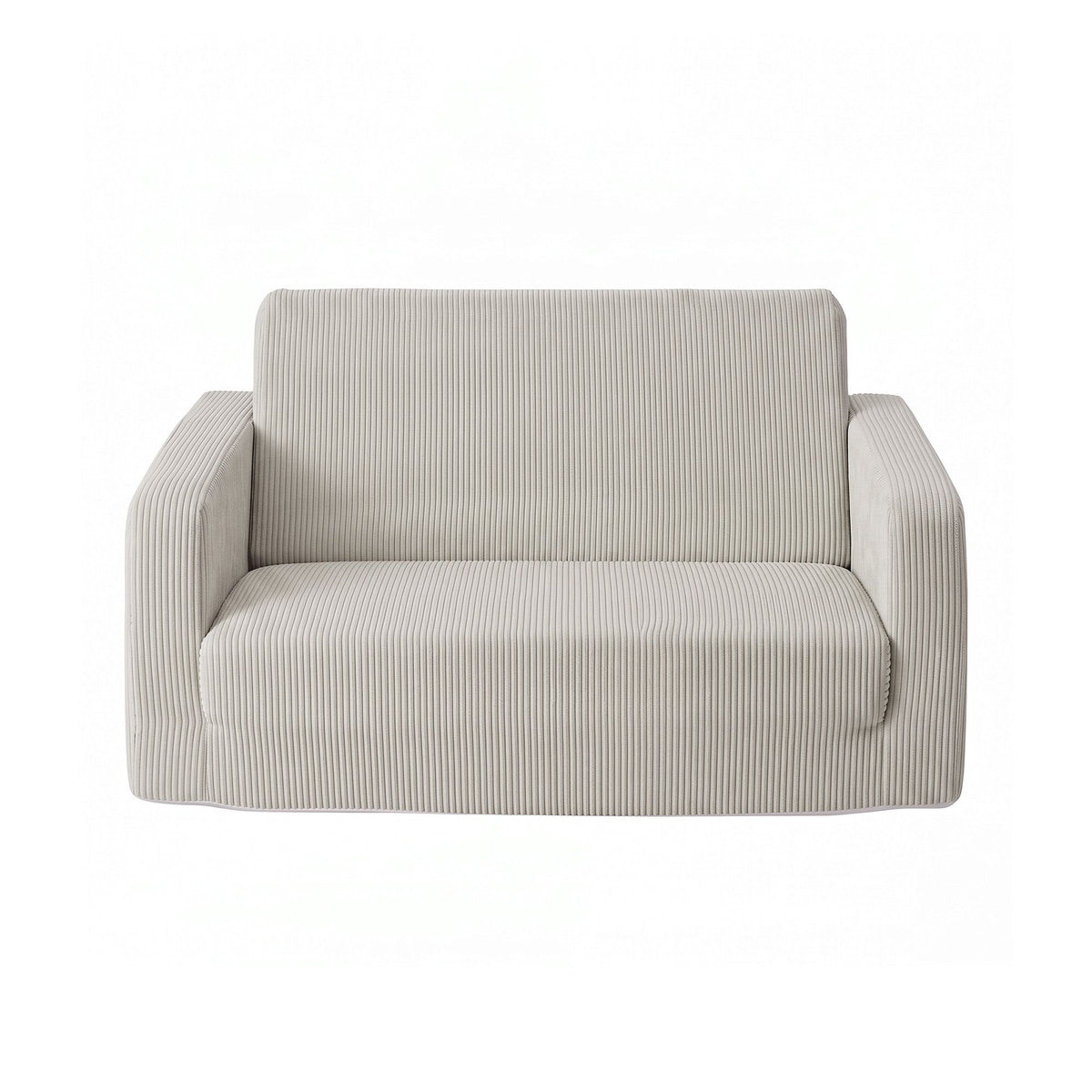 Artiss 2-in-1 Sofa Foam Couch with Side Pocket Light Grey