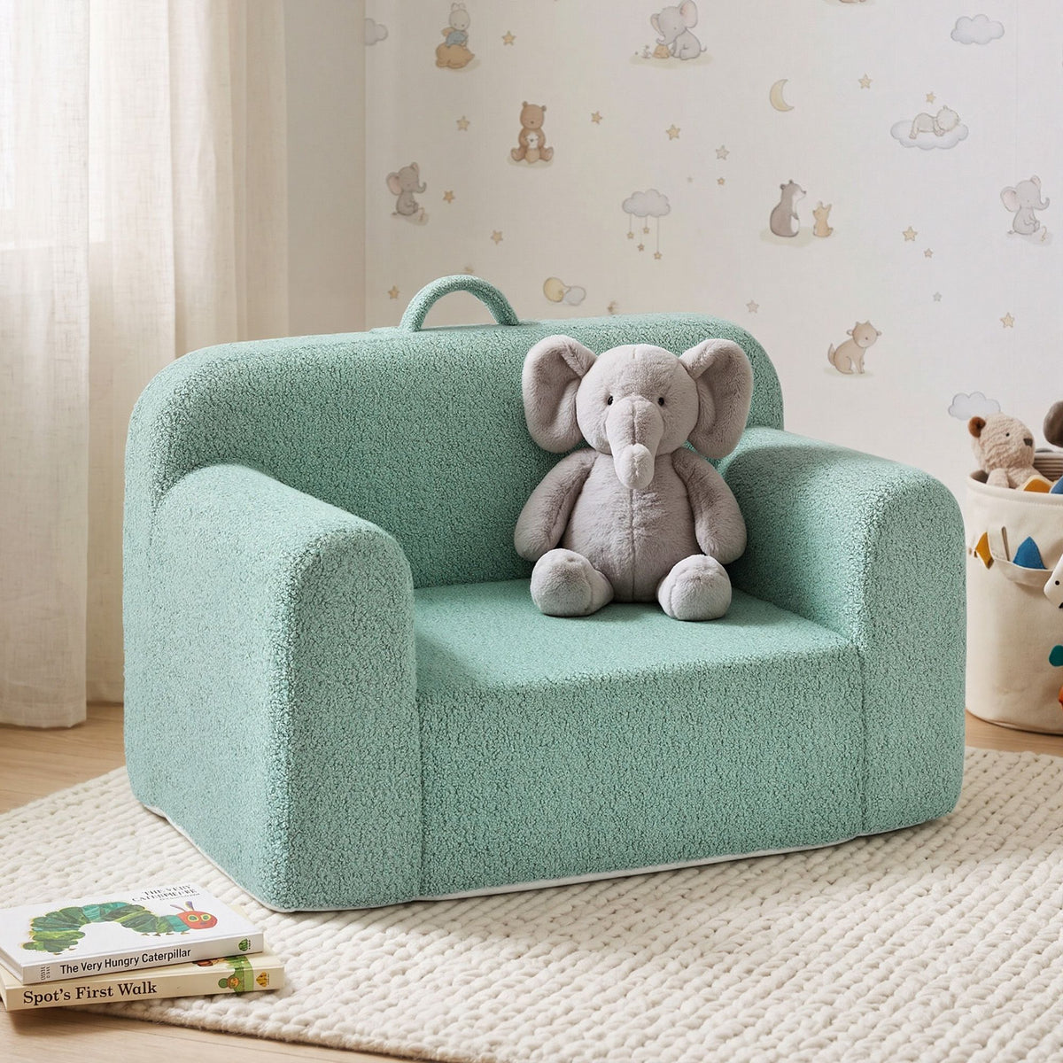 Artiss Sofa Foam Couch with Carry Handle Mint Green