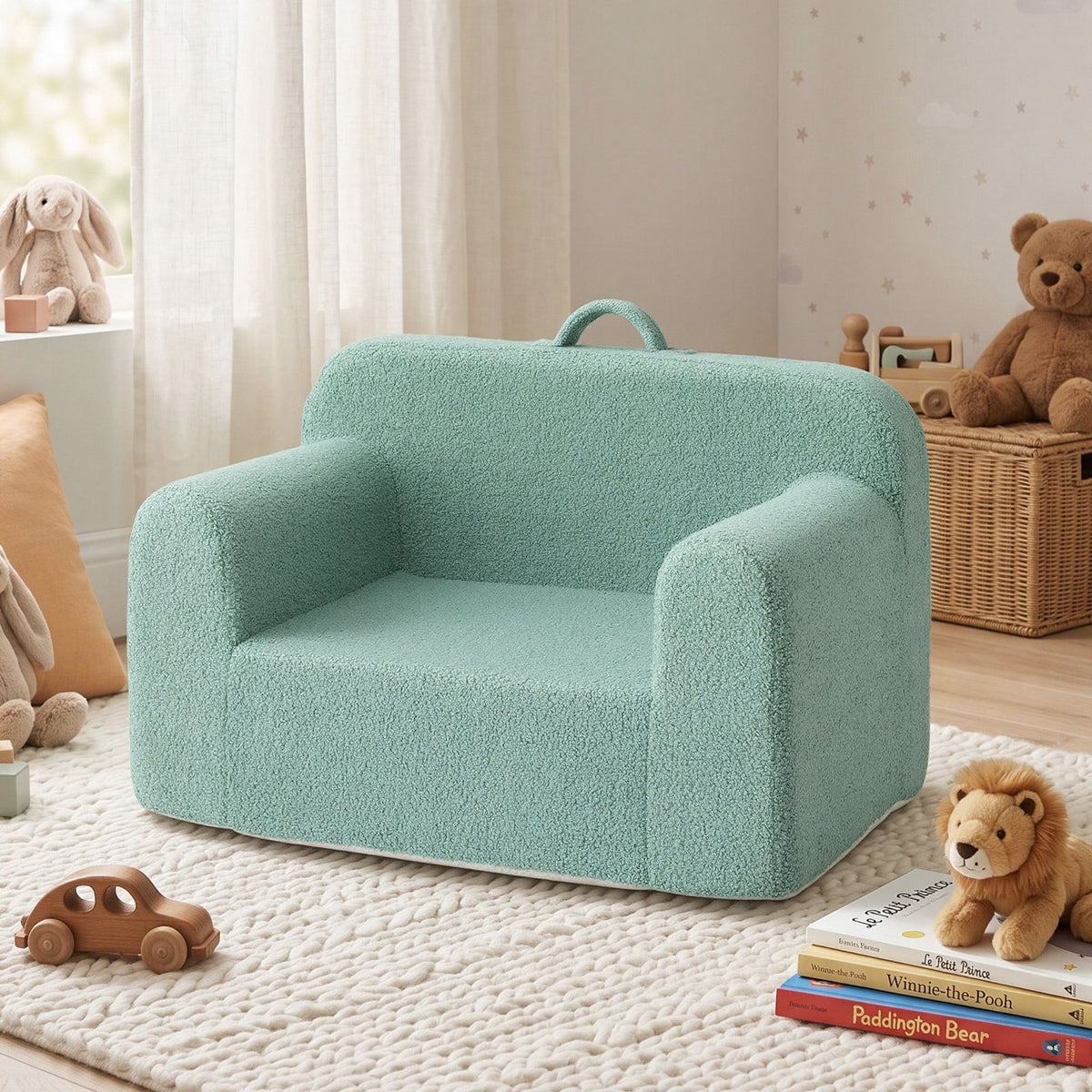 Artiss Sofa Foam Couch with Carry Handle Mint Green