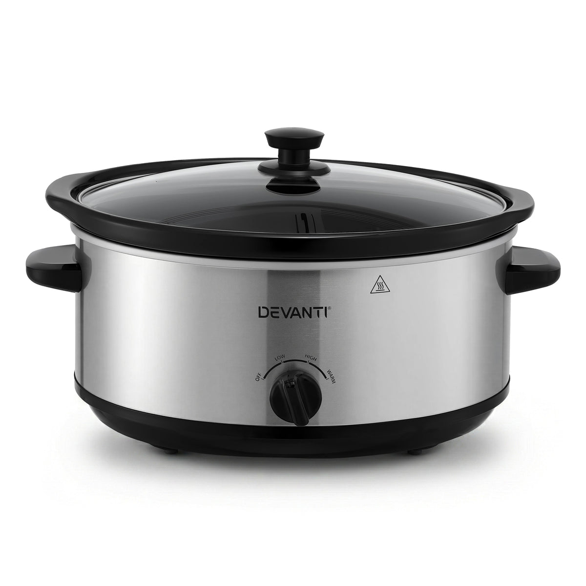 Devanti 6.5L Slow Cooker Electric Multi Cooker with 3 Heat - SC-3G-6L-SI