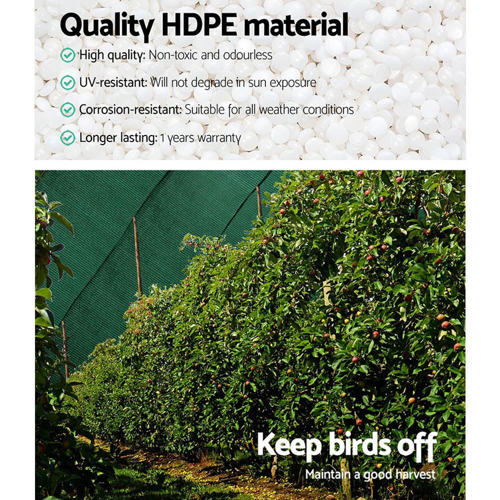 Instahut 90% Shade Cloth 1.83x20m Shade Cloth Sail - SH-CL-183X200-195-GR