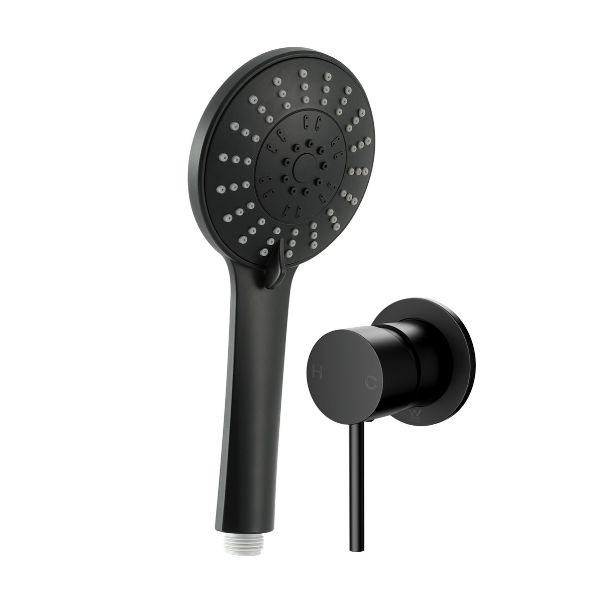 Cefito 4.5" Handheld Shower Head Round with Wall Bathroom Mixer
