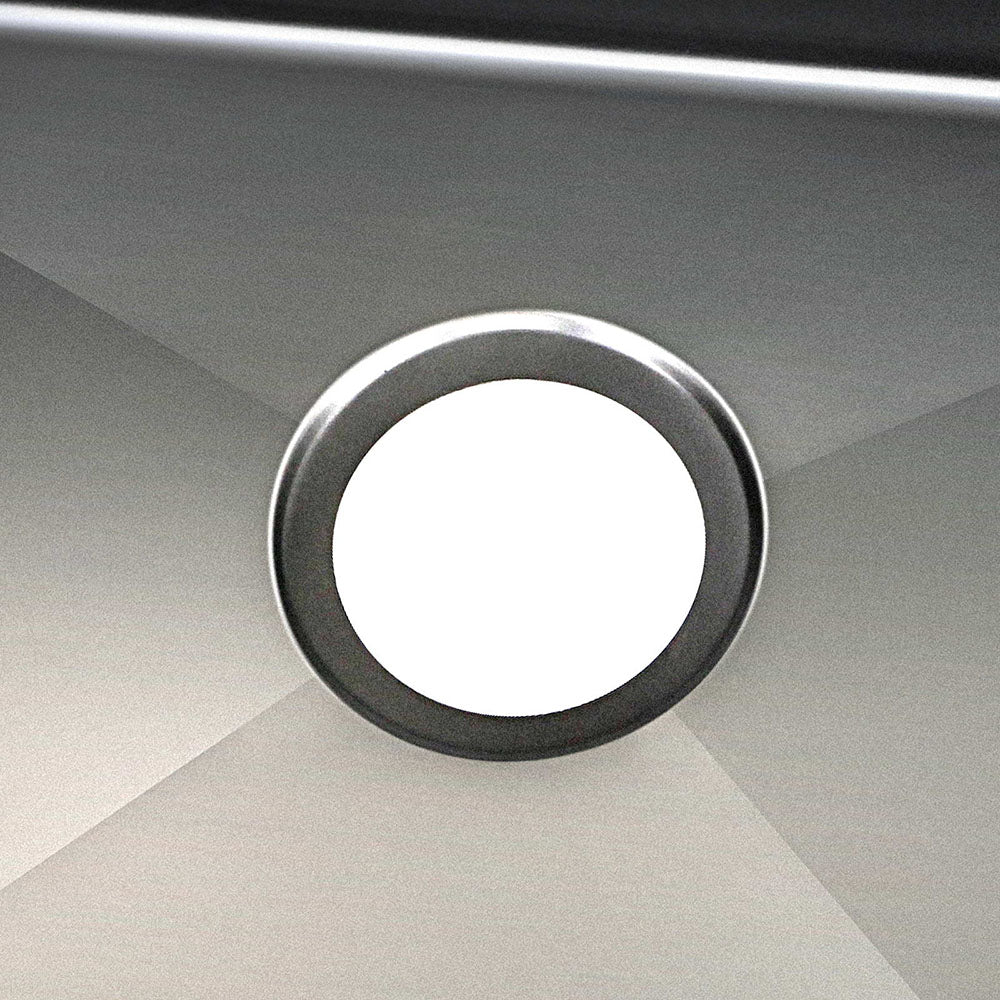 Cefito Kitchen Sink 44X44CM Stainless Steel Basin Single Bowl Black