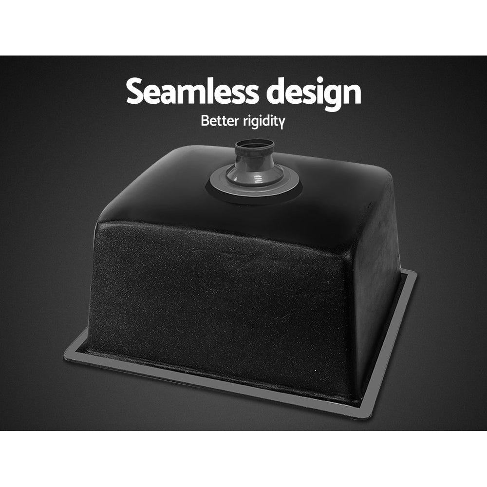 Cefito Stone Kitchen Sink 450X450MM Granite Under/Topmount Bas - SINK-STONE-4545