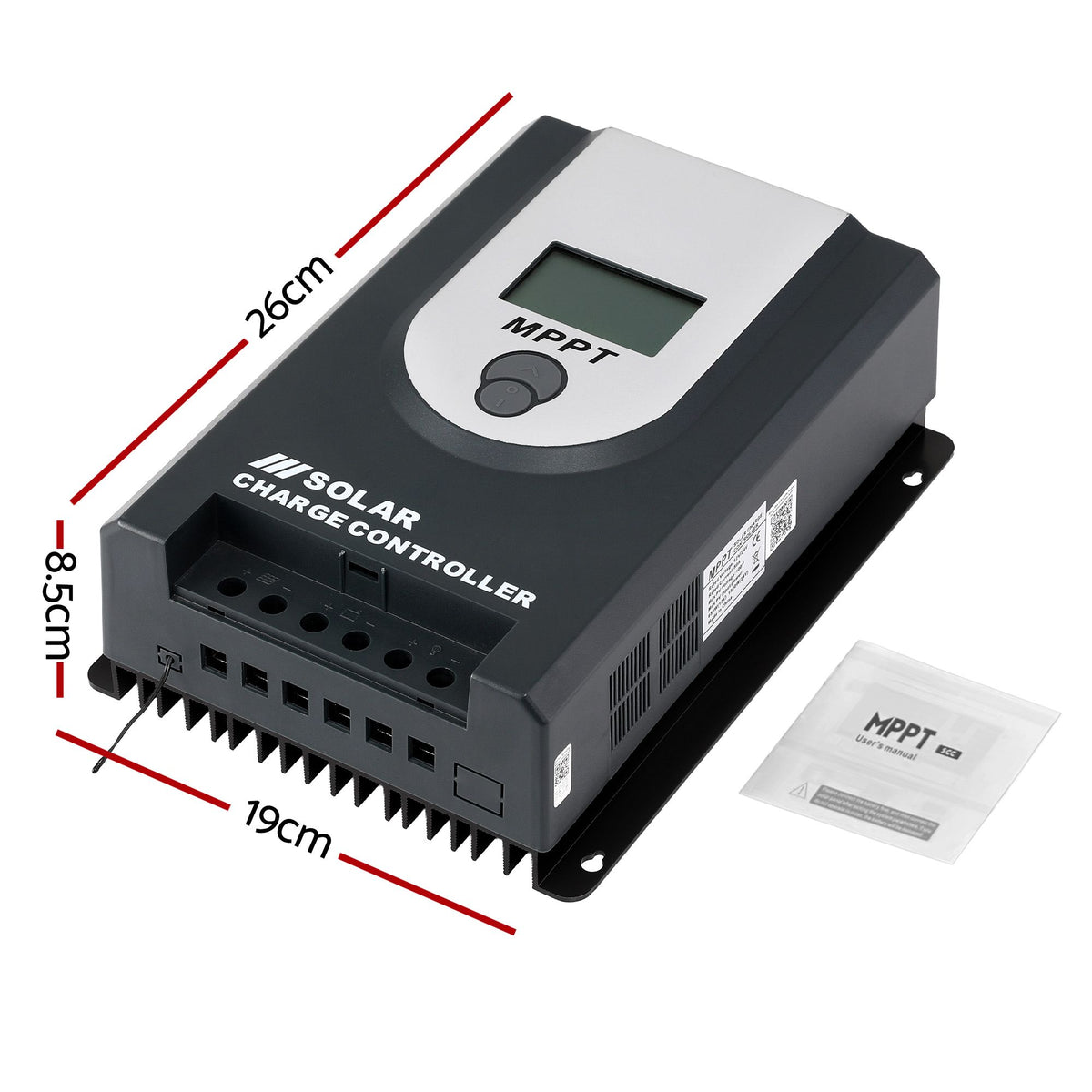 Giantz 50A MPPT Solar Charge Controller Auto 12V/24V Battery Regulator Bluetooth