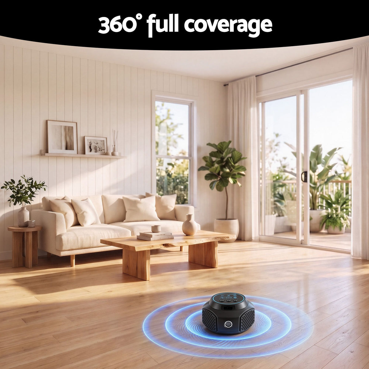 Gardeon Ultrasonic Rat Repeller 360 Degree 4 Modes Pest Repeller Black