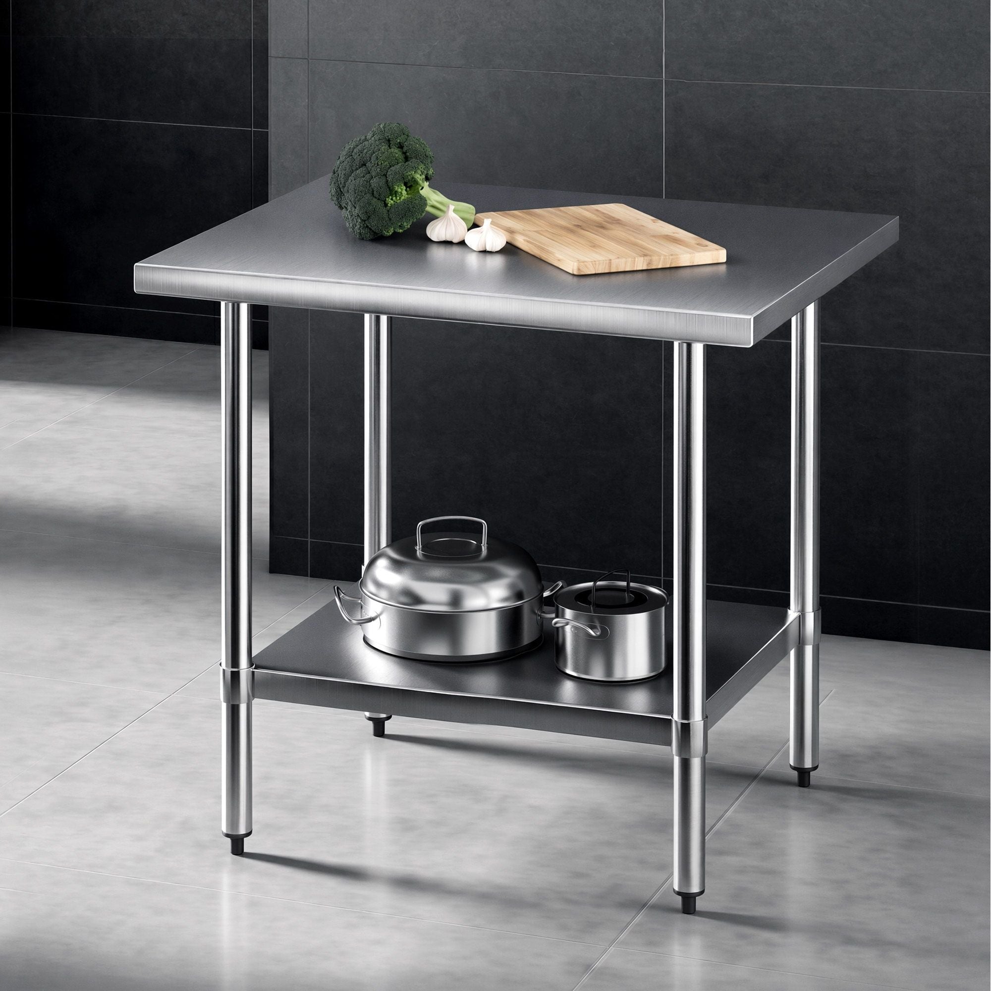 Cefito 914x762mm Stainless Steel Kitchen Bench 430