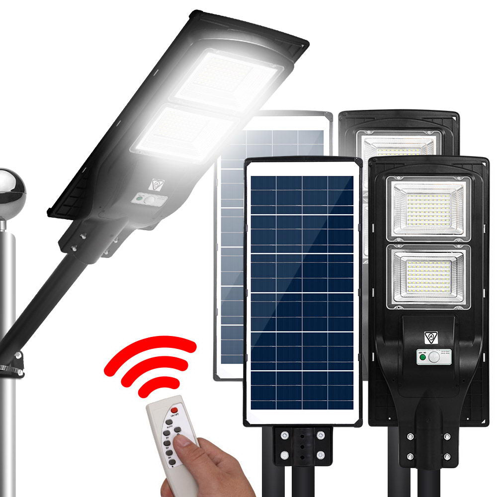 Leier 160 LED Solar Street Light 120W Flood Motion Sensor Remote - STL-OP-120WX2