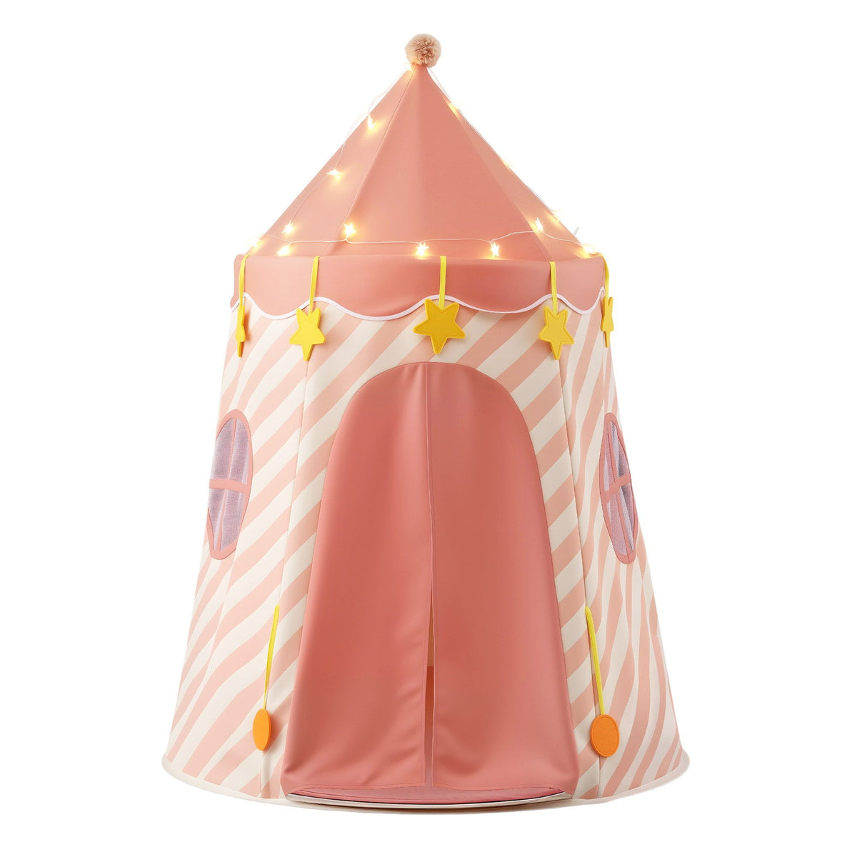 Keezi Kids Play Tent with Star Lights and Window Carry Bag 116cmx153cm Playhouse