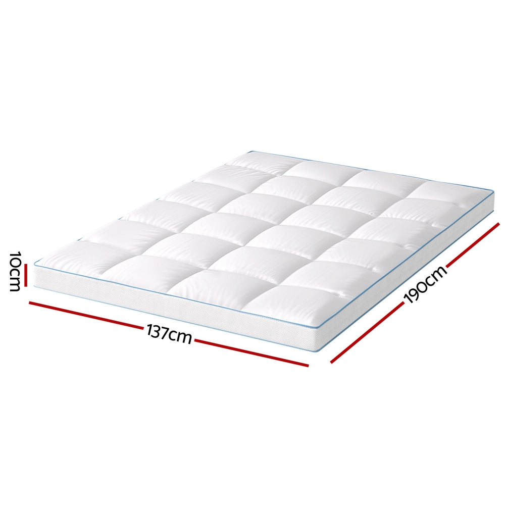 Giselle Bedding 1500GSM Bamboo Pillowtop Mattress Topper - TOPPER-BAM-10-D