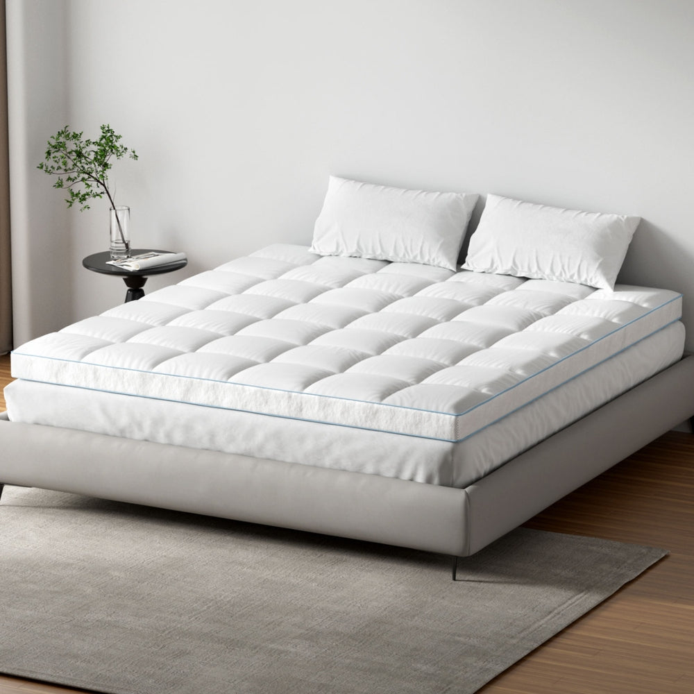 Giselle Bedding 1500GSM Bamboo Pillowtop Mattress Topper - TOPPER-BAM-10-K