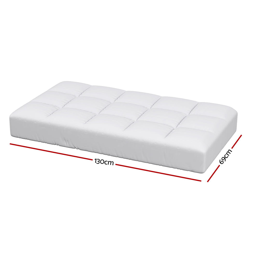 Giselle Bedding Baby Cot Pillowtop Mattress Topper 750GSM Bamboo Cooling Pad for Temperature Regulation, Machine Washable Bed Protector